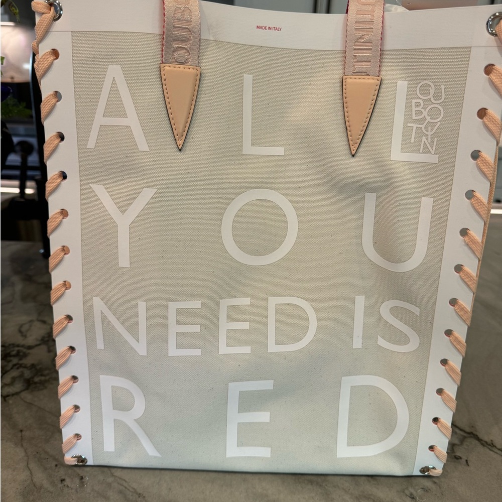 Louboutin canvas tote